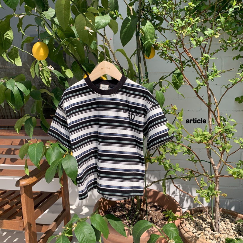 Article - Korean Children Fashion - #fashionkids - Country Stripe Tee - 6