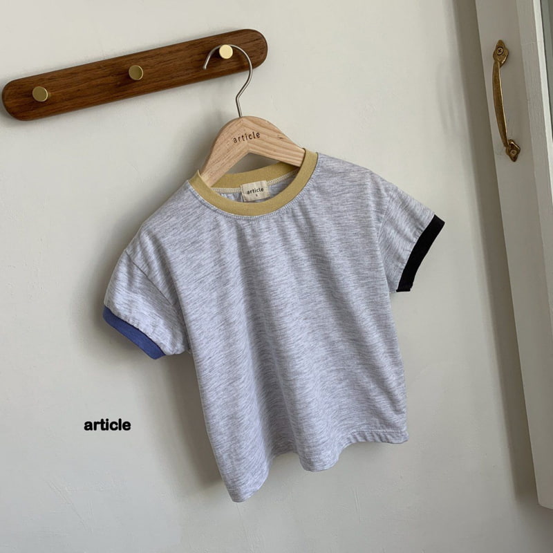 Article - Korean Children Fashion - #kidsshorts - Block Tee - 6
