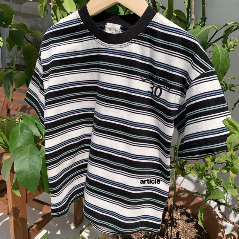Article - Korean Children Fashion - #kidsshorts - Country Stripe Tee - 7