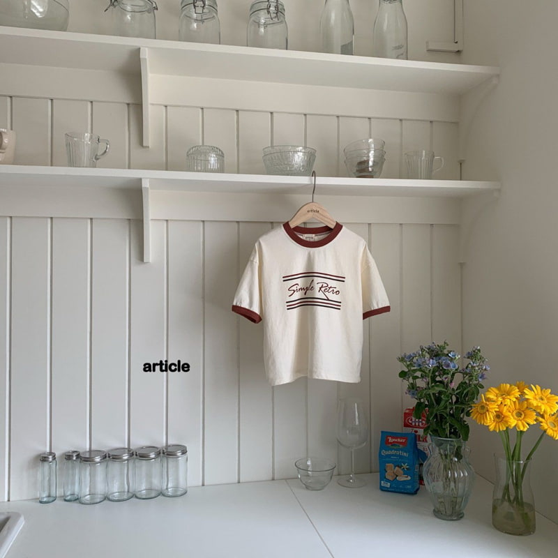 Article - Korean Children Fashion - #kidsstore - Simple Tee