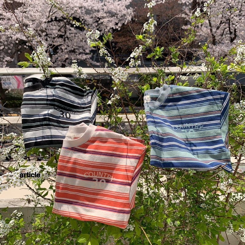 Article - Korean Children Fashion - #kidsstore - Country Stripe Tee - 8
