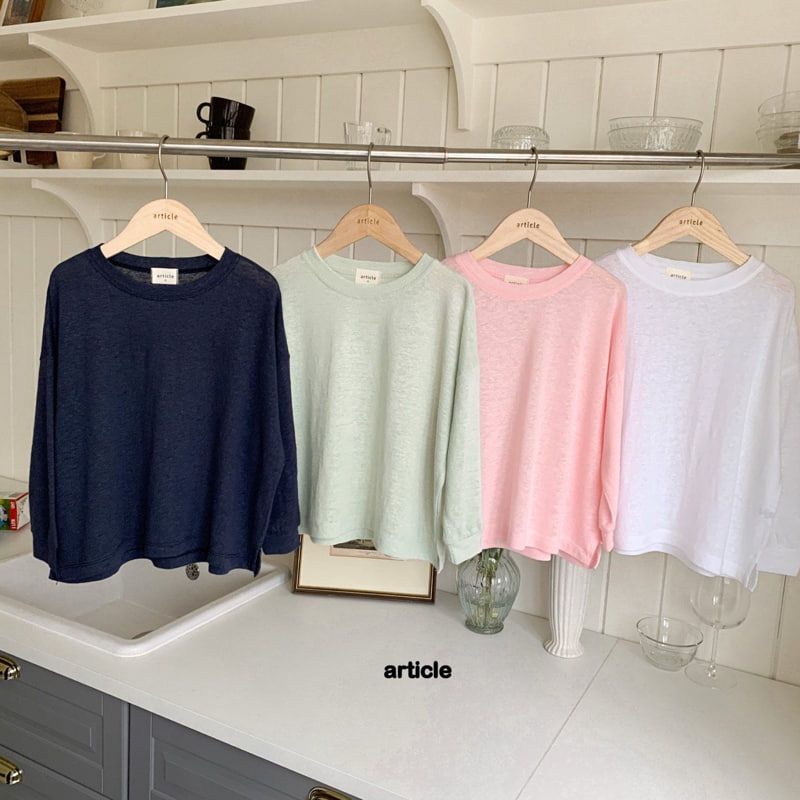Article - Korean Children Fashion - #littlefashionista - Linen Tee