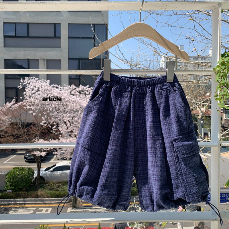 Article - Korean Children Fashion - #Kfashion4kids - Check Garment Bermuda Pants - 4