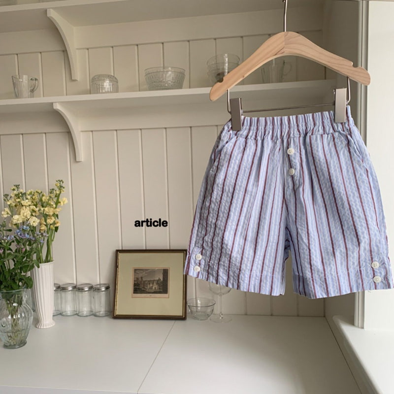 Article - Korean Children Fashion - #magicofchildhood - Stripe Seersucker Pants - 3