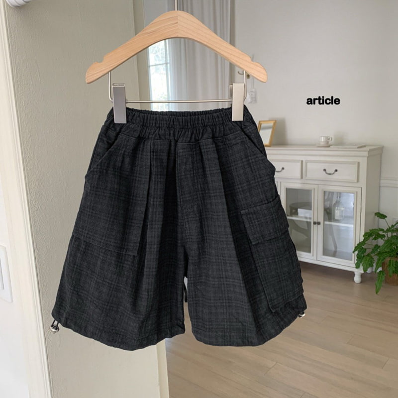 Article - Korean Children Fashion - #magicofchildhood - Check Garment Bermuda Pants - 5