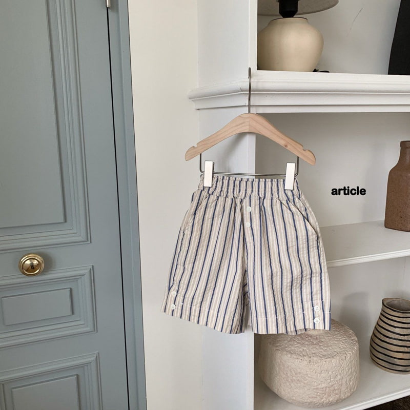 Article - Korean Children Fashion - #magicofchildhood - Stripe Seersucker Pants - 4