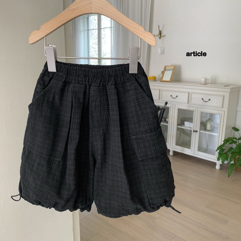 Article - Korean Children Fashion - #minifashionista - Check Garment Bermuda Pants - 6