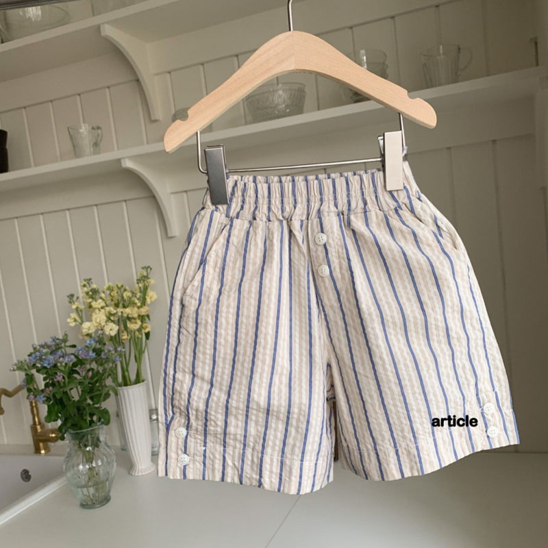 Article - Korean Children Fashion - #prettylittlegirls - Stripe Seersucker Pants - 5