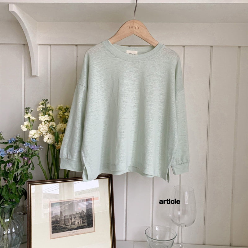 Article - Korean Children Fashion - #minifashionista - Linen Tee - 4