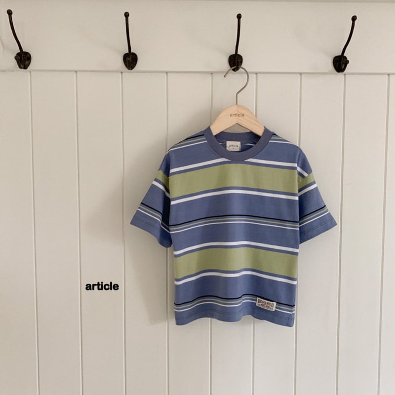 Article - Korean Children Fashion - #prettylittlegirls - Sienne Stripe Tee - 3