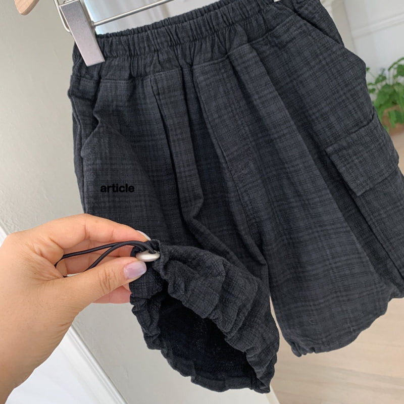 Article - Korean Children Fashion - #prettylittlegirls - Check Garment Bermuda Pants - 7