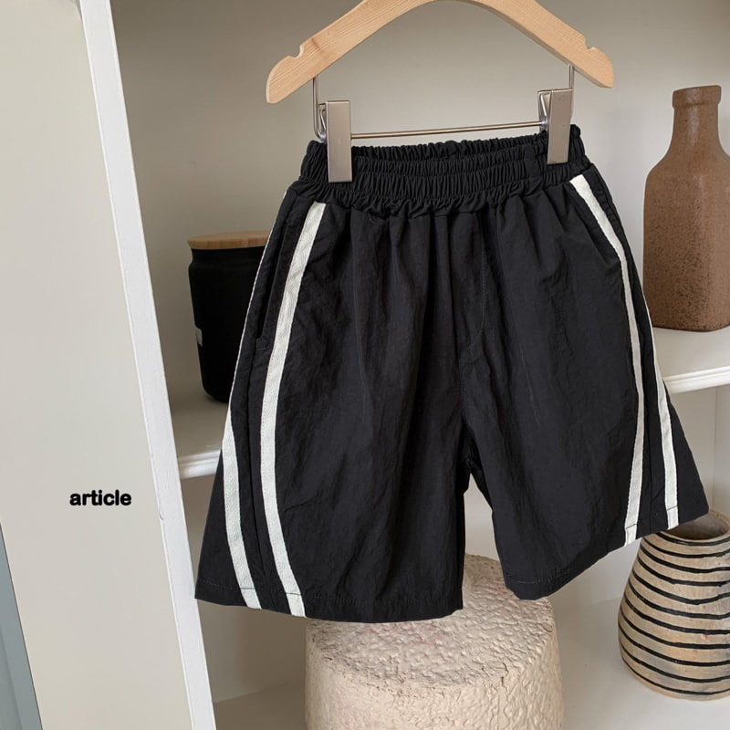 Article - Korean Children Fashion - #todddlerfashion - Curve Track Shorts - 6