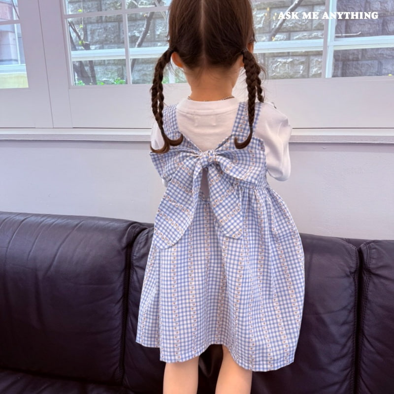 Ask Me Anything - Korean Children Fashion - #fashionkids - Back Ribbon Dress - 9