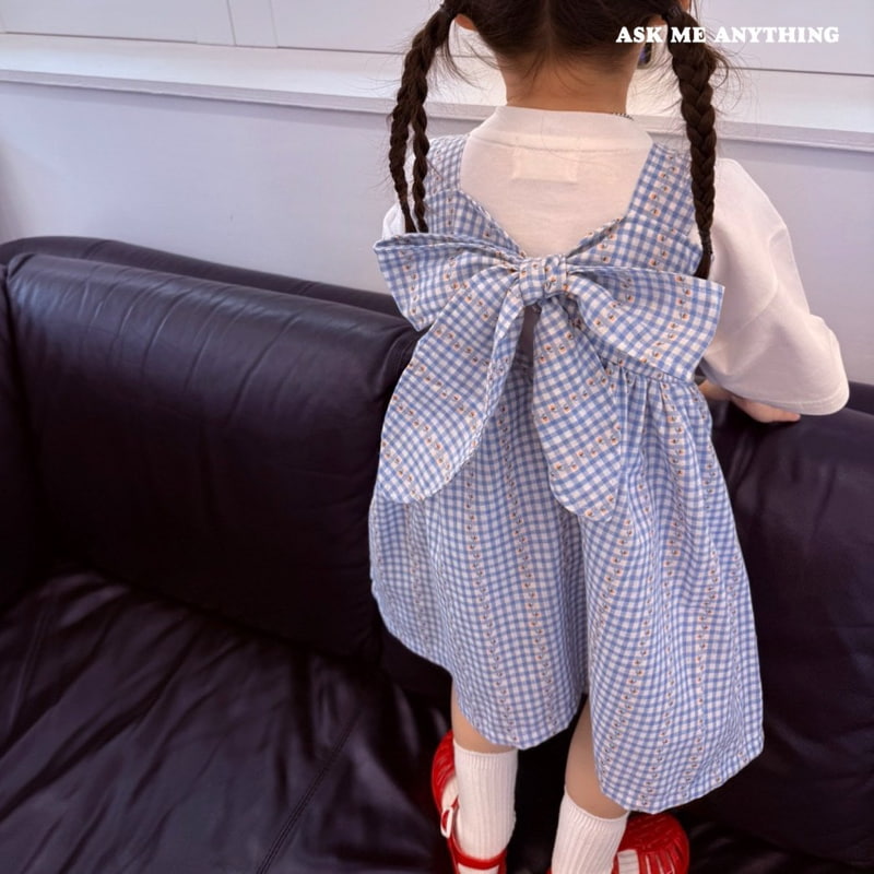 Ask Me Anything - Korean Children Fashion - #kidsshorts - Back Ribbon Dress - 10