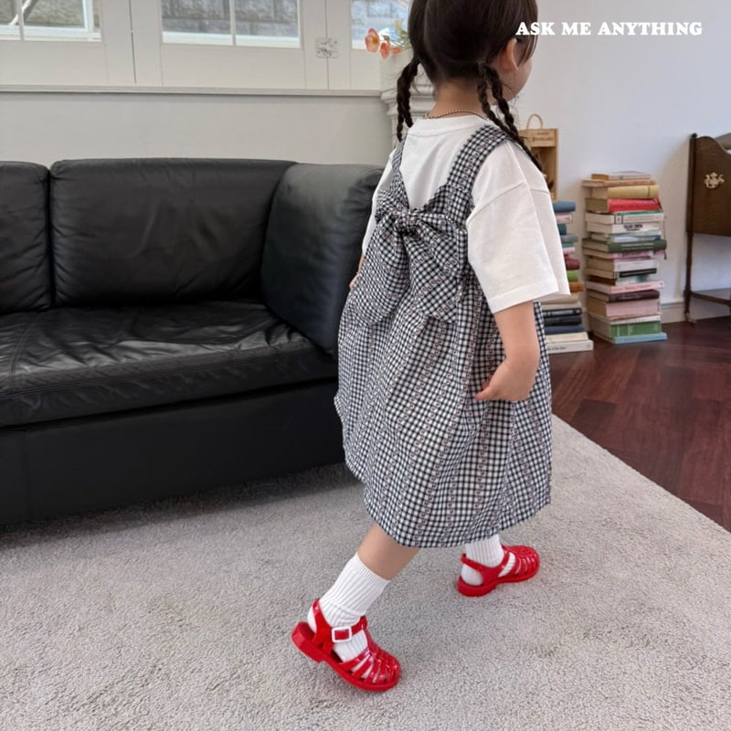 Ask Me Anything - Korean Children Fashion - #kidsstore - Back Ribbon Dress - 11