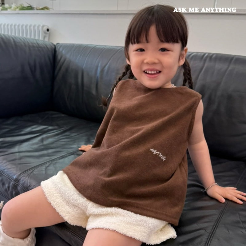 Ask Me Anything - Korean Children Fashion - #Kfashion4kids - Sugar Terry Sleeveless Tee - 4