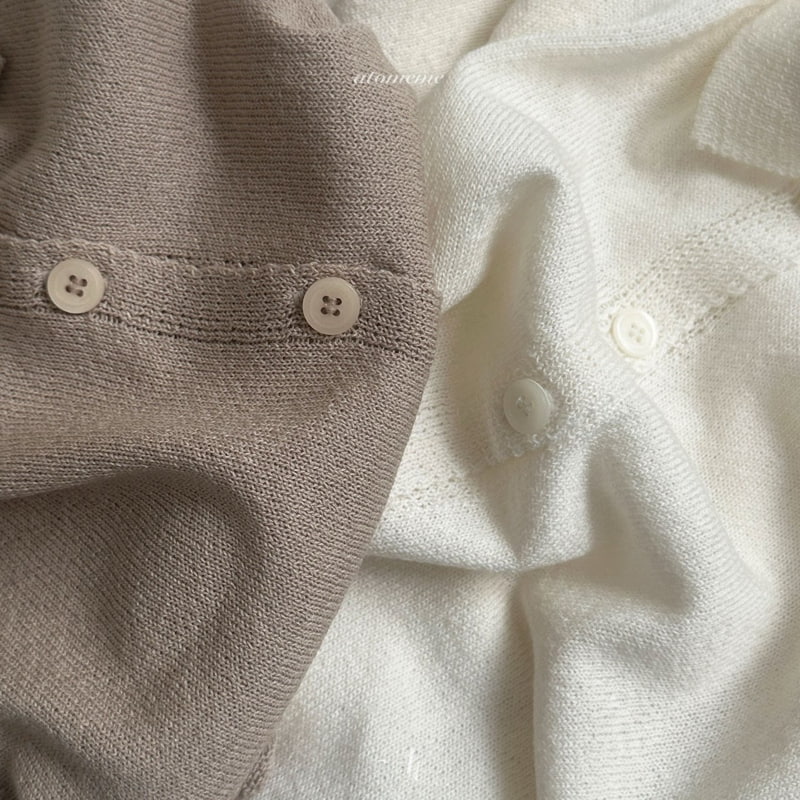 Atomeme - Korean Baby Fashion - #babyboutiqueclothing - Linen Collar Knit - 10