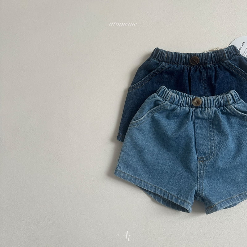 Atomeme - Korean Baby Fashion - #babyboutique - Cool Summer Denim Shorts - 4