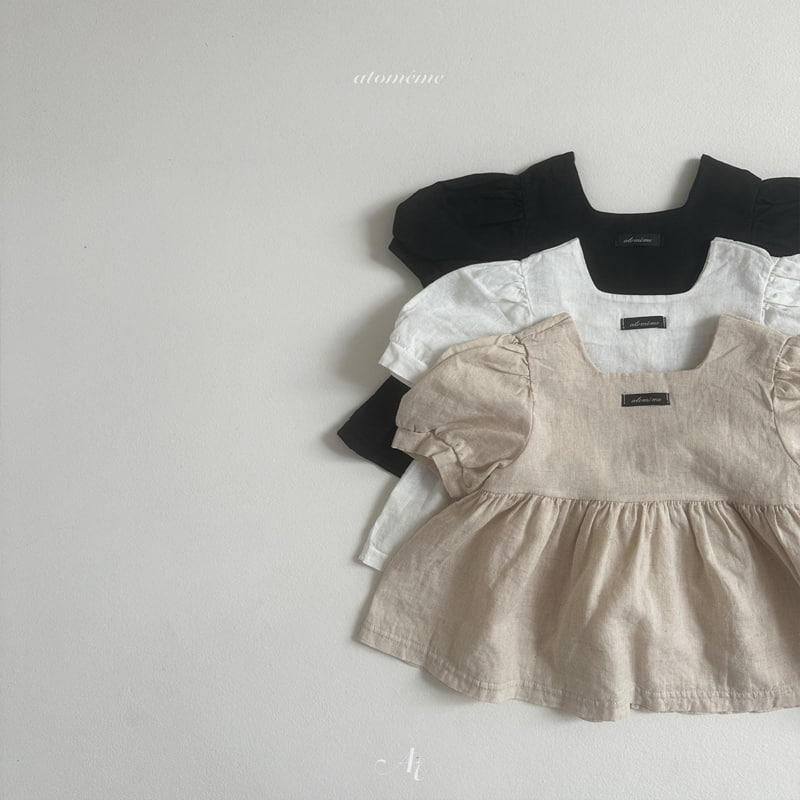 Atomeme - Korean Baby Fashion - #babyboutiqueclothing - Juicy Linen Blouse - 3