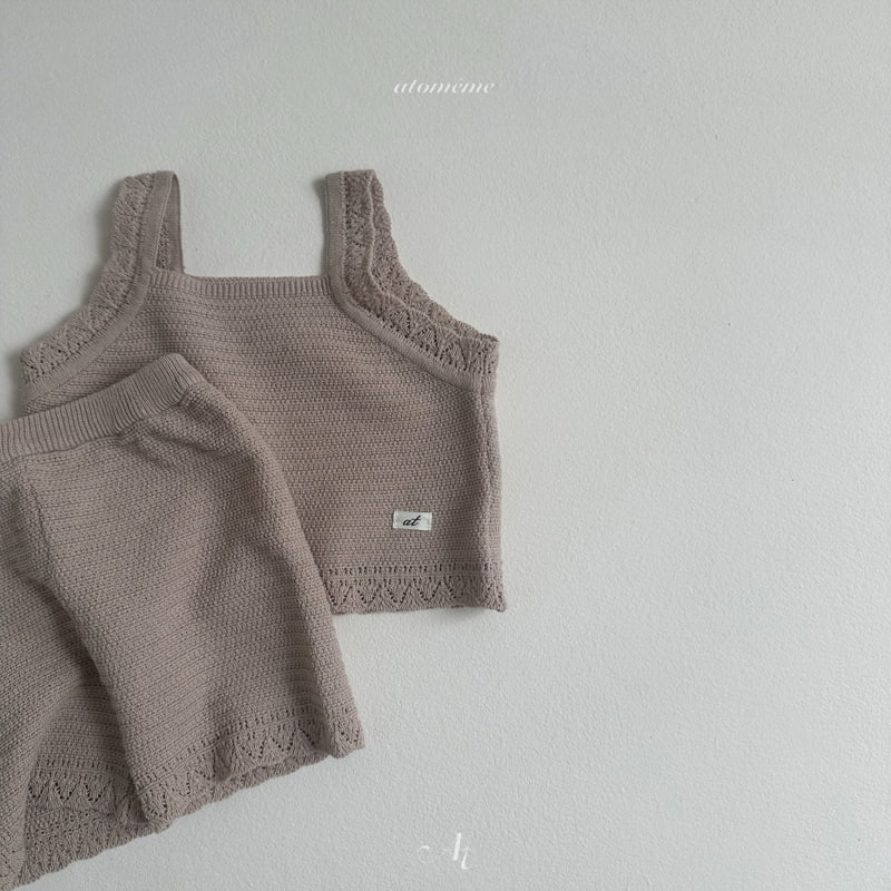 Atomeme - Korean Baby Fashion - #babyclothing - Olive Knit Set-up - 7