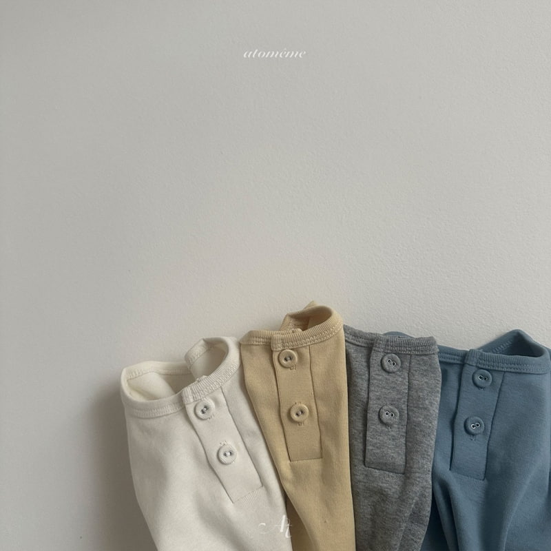 Atomeme - Korean Baby Fashion - #babyfashion - Two-button Tee - 3