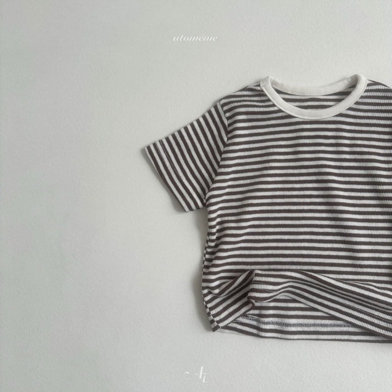 Atomeme - Korean Baby Fashion - #babyfashion - Cos Stripe Tee - 9