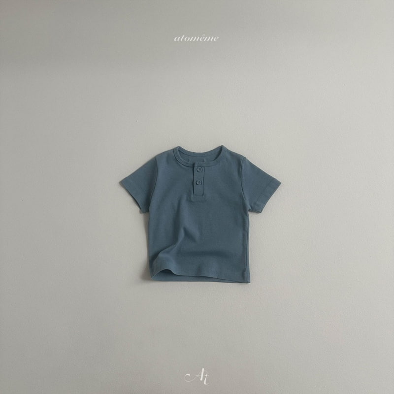 Atomeme - Korean Baby Fashion - #babyfashion - Two-button Tee - 4