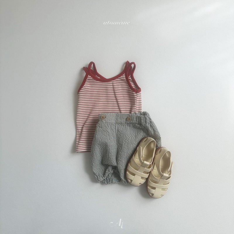Atomeme - Korean Baby Fashion - #babygirlfashion - Zimmer Check Pants - 12