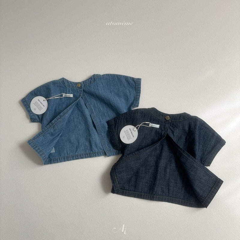 Atomeme - Korean Baby Fashion - #babygirlfashion - Denim Blouse