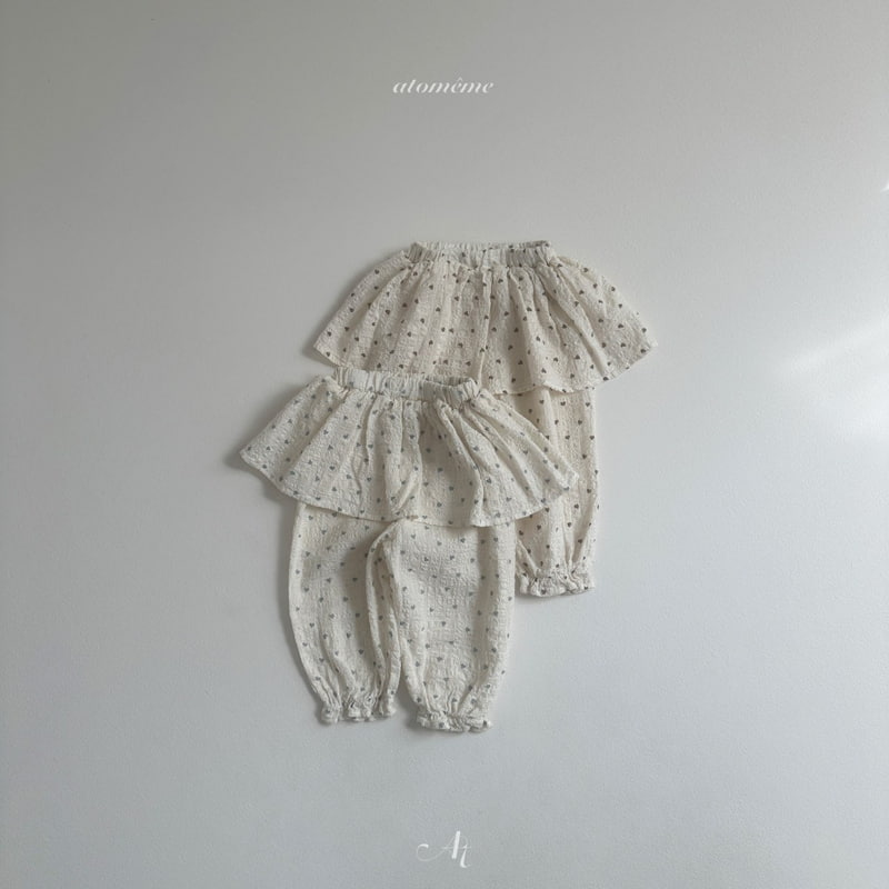 Atomeme - Korean Baby Fashion - #babylifestyle - Heart Apron Pants - 3