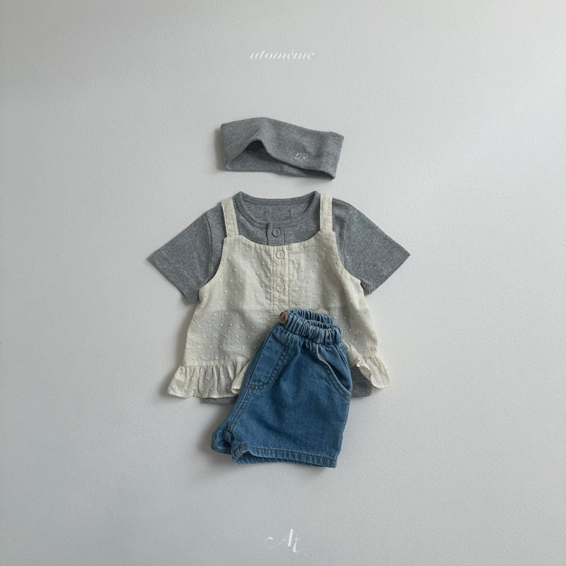Atomeme - Korean Baby Fashion - #babyoninstagram - Cool Summer Denim Shorts - 10