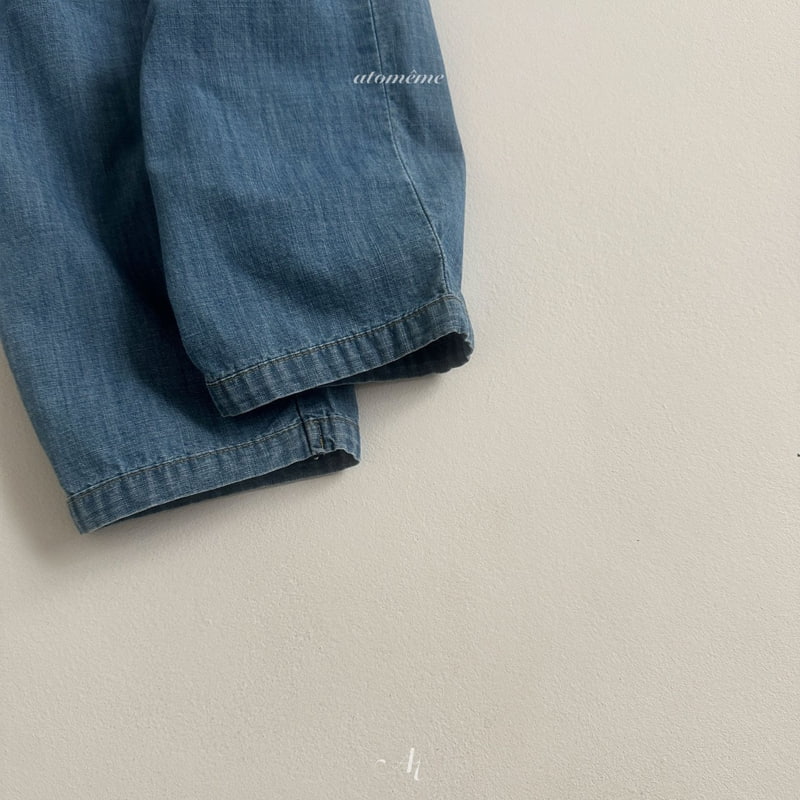 Atomeme - Korean Baby Fashion - #babyoutfit - Ray Denim Pants - 5