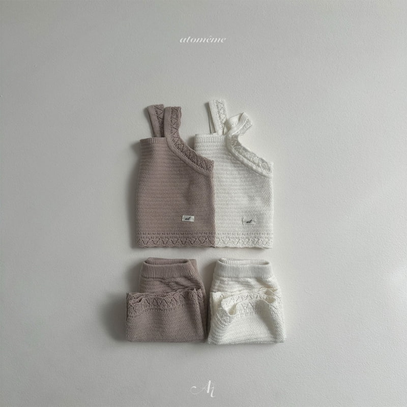 Atomeme - Korean Baby Fashion - #babywear - Olive Knit Set-up
