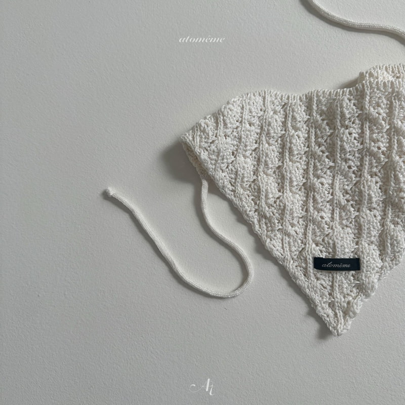 Atomeme - Korean Baby Fashion - #onlinebabyboutique - Linen Crochet Bandana - 7
