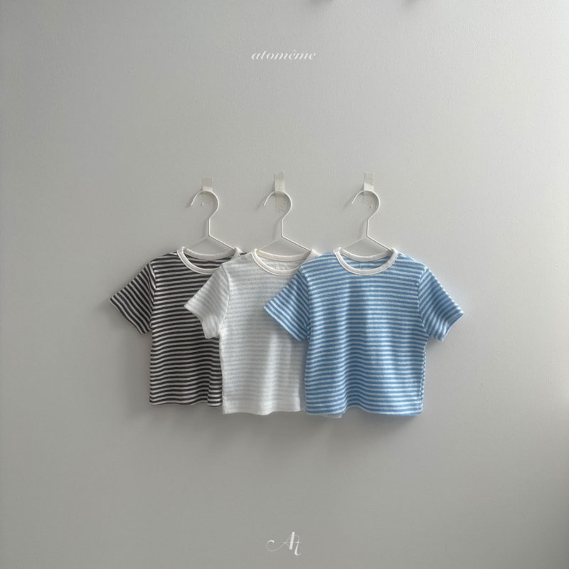 Atomeme - Korean Baby Fashion - #onlinebabyboutique - Cos Stripe Tee - 3