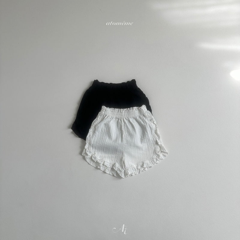 Atomeme - Korean Baby Fashion - #onlinebabyboutique - Frill Short Pants