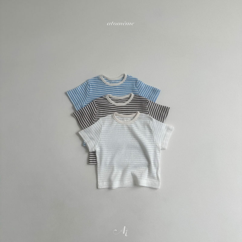 Atomeme - Korean Baby Fashion - #onlinebabyboutique - Cos Stripe Tee - 4