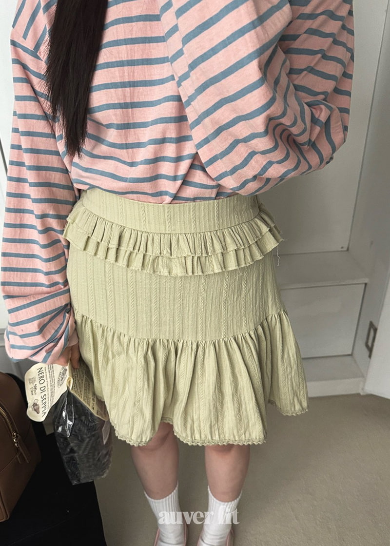 Auver_Fit - Korean Women Fashion - #momslook - Cotton Lovely Mini Skirt - 2