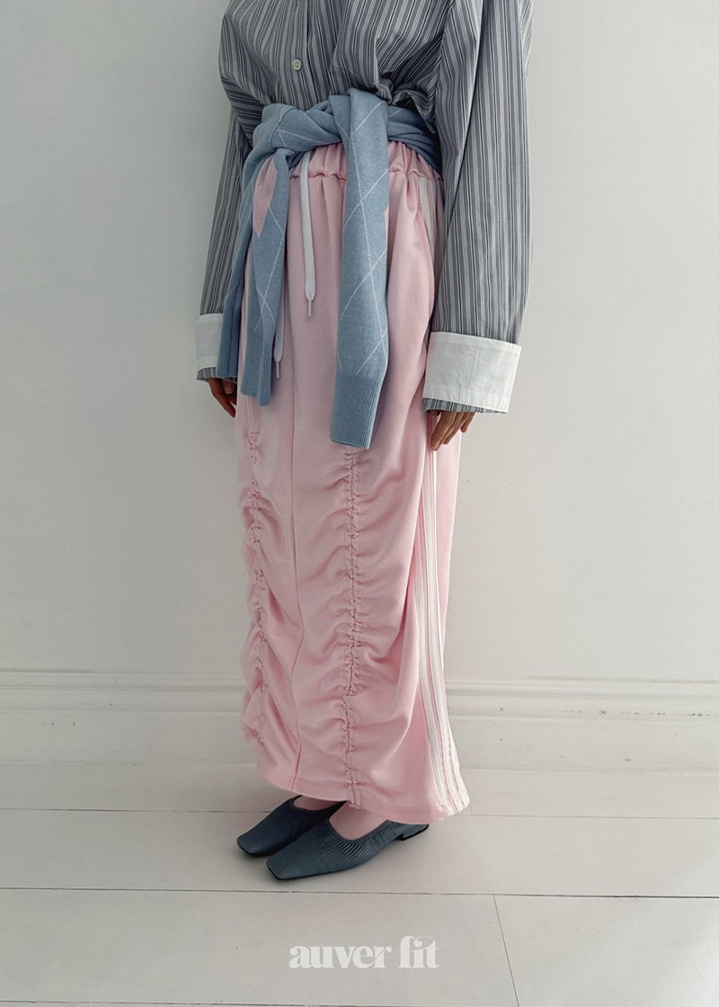 Auver_Fit - Korean Women Fashion - #momslook - Jersy Shirring Long Skirt - 10