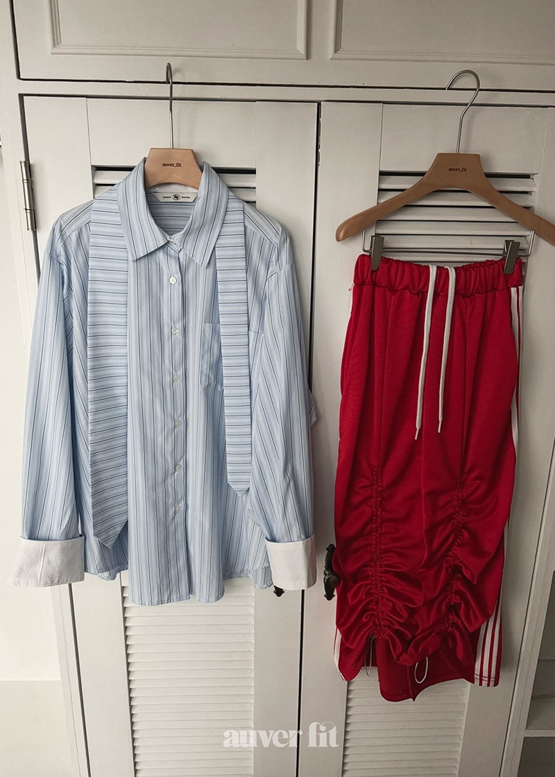 Auver_Fit - Korean Women Fashion - #thelittlethings - Stripe Colored Shirt - 4