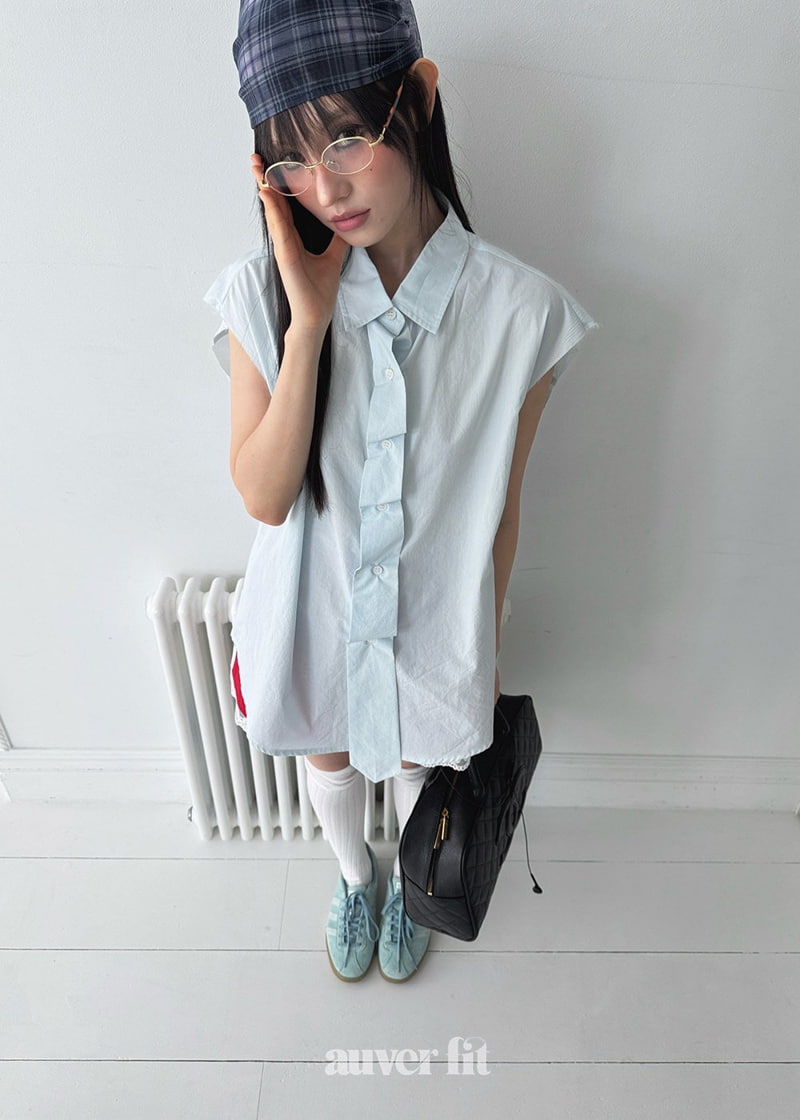 Auver_Fit - Korean Women Fashion - #momslook - Candy Tie Sleeveless Top