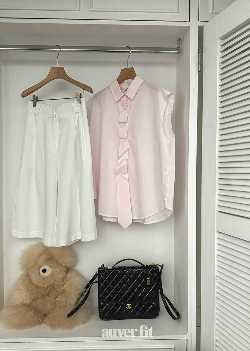 Auver_Fit - Korean Women Fashion - #momslook - Candy Tie Sleeveless Top - 11