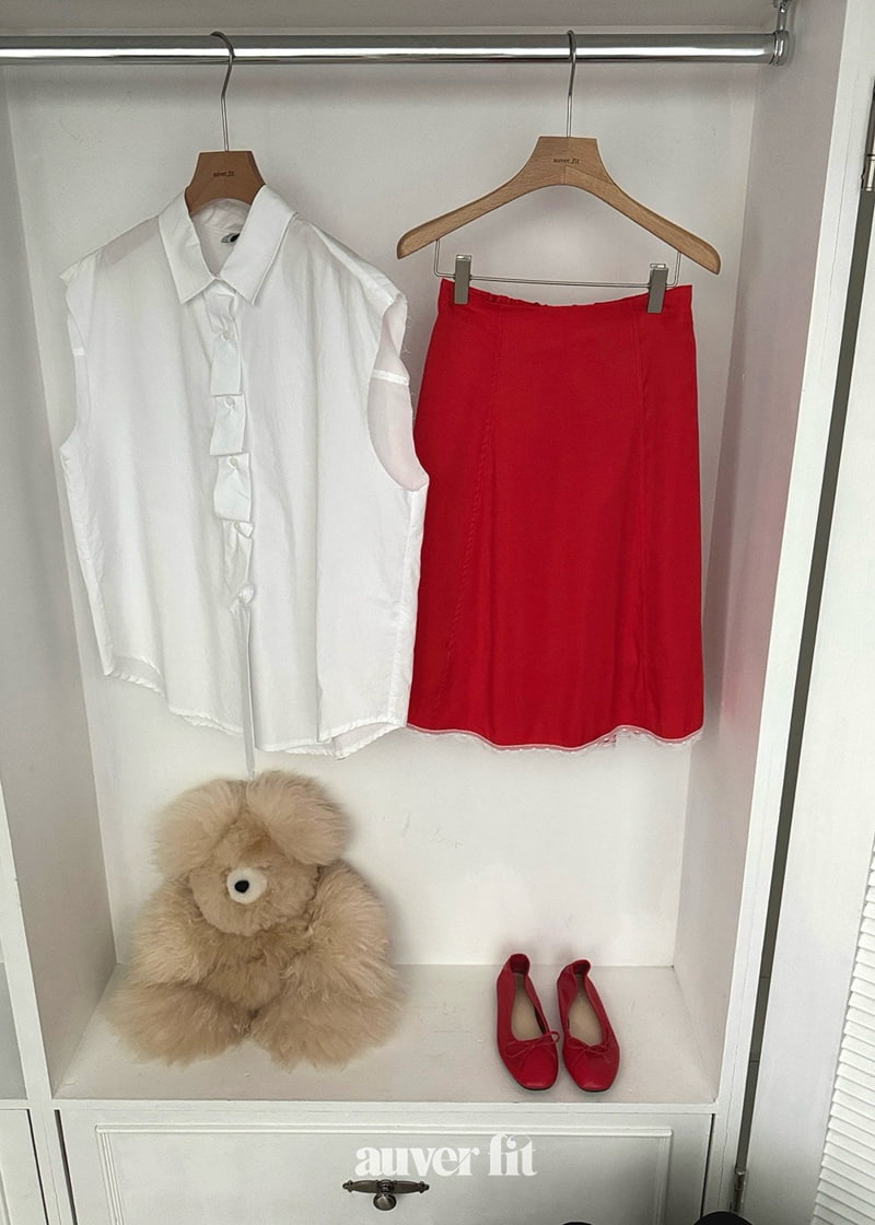 Auver_Fit - Korean Women Fashion - #momslook - Candy Tie Sleeveless Top - 5