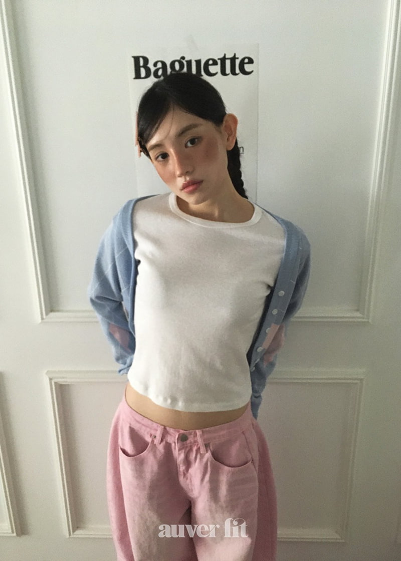 Auver_Fit - Korean Women Fashion - #momslook - Half Mini Tee