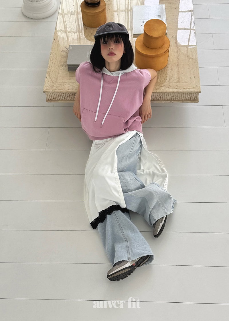 Auver_Fit - Korean Women Fashion - #restrostyle - Colored Hood Sleevess Top - 5