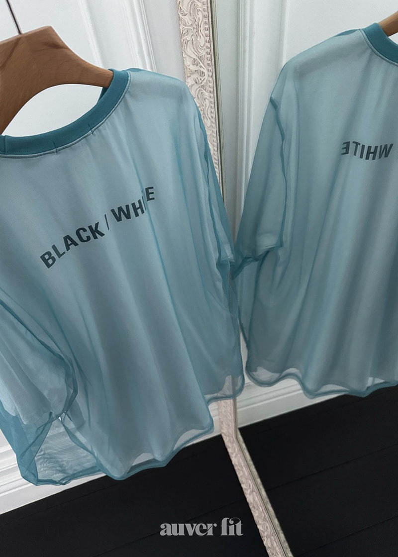Auver_Fit - Korean Women Fashion - #restrostyle - Point Mesh Tee - 2