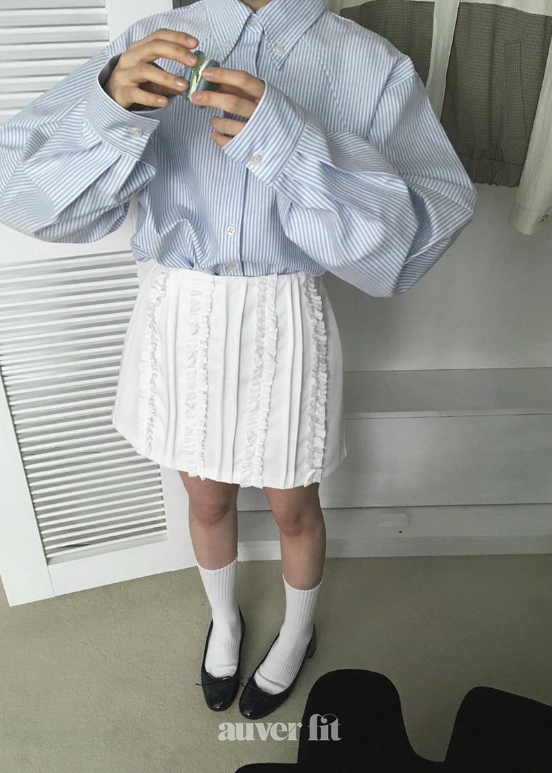 Auver_Fit - Korean Women Fashion - #shopsmall - Frill Pintuck Mini Skirt - 6