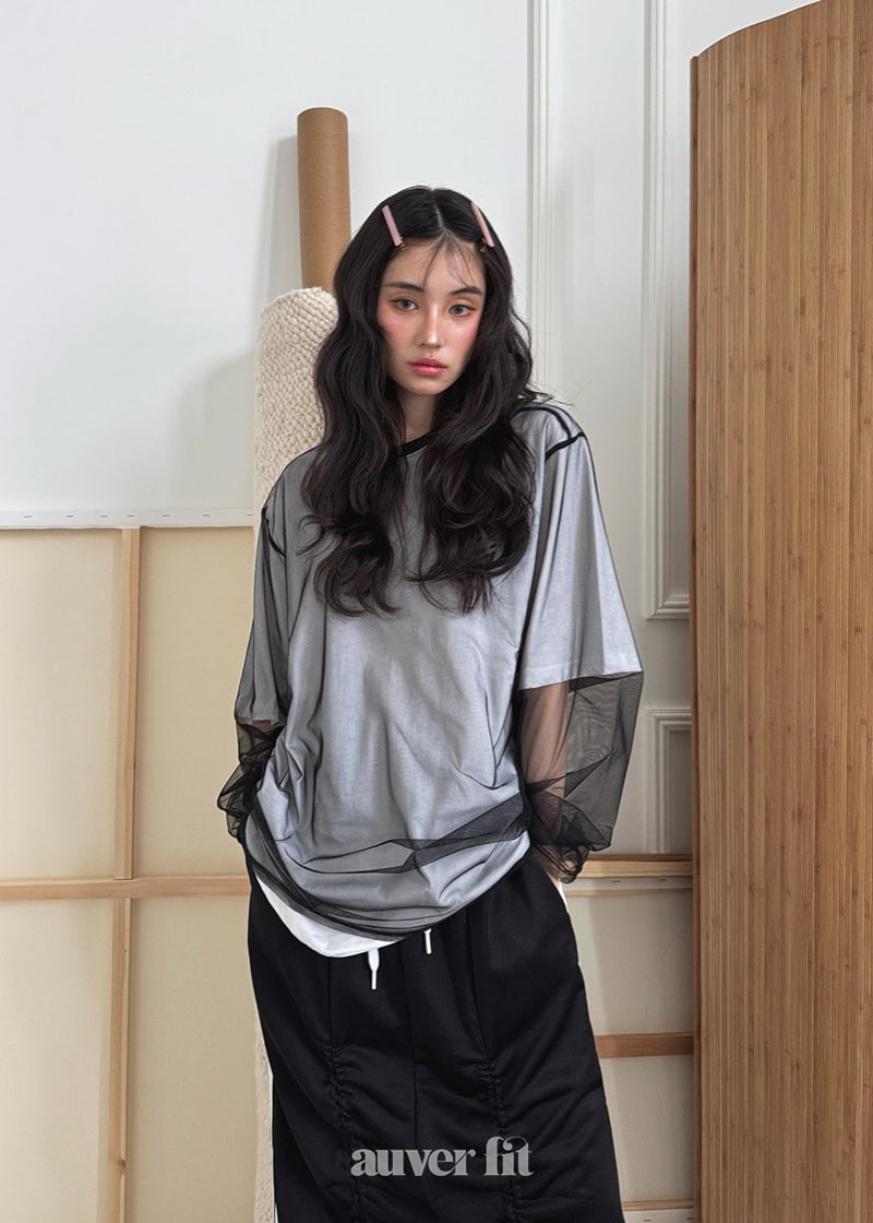 Auver_Fit - Korean Women Fashion - #thatsdarling - Point Mesh Tee - 5