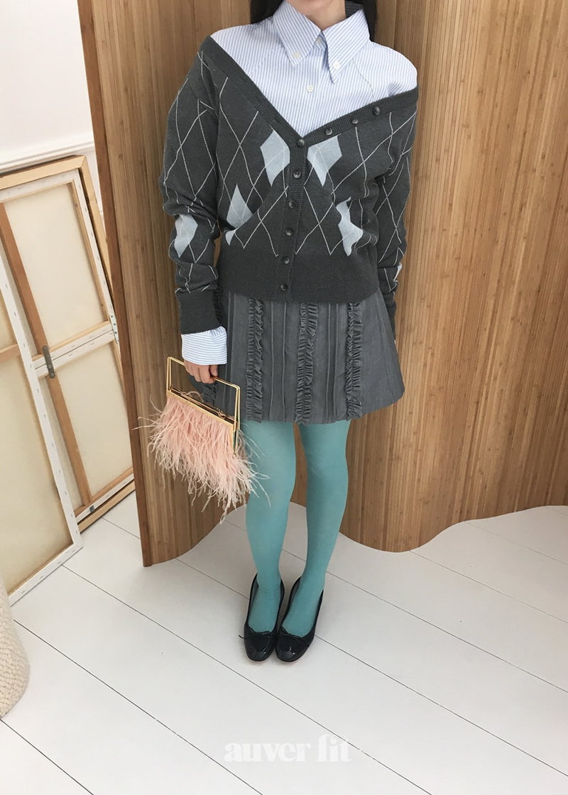 Auver_Fit - Korean Women Fashion - #vintageinspired - Frill Pintuck Mini Skirt