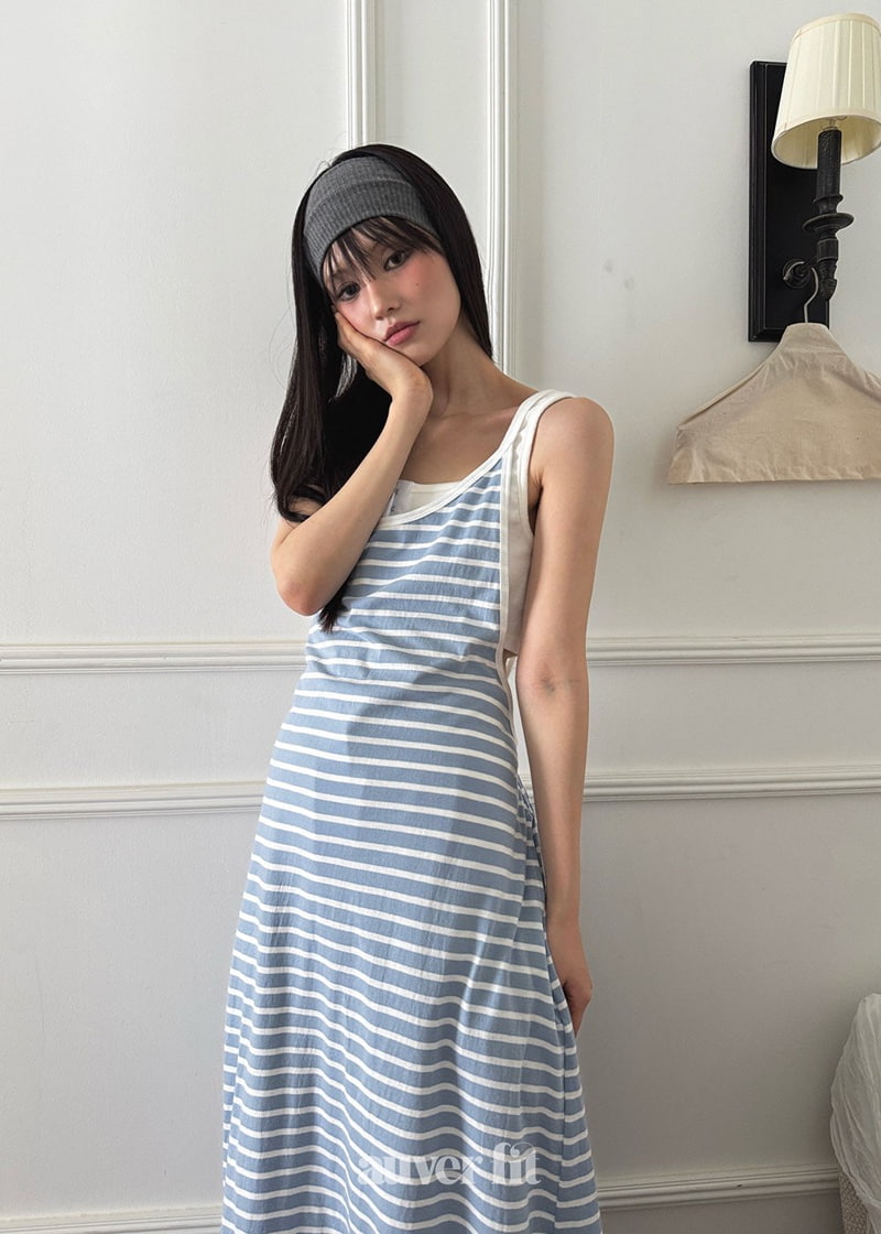 Auver_Fit - Korean Women Fashion - #womensfashion - Stripe String One-piece - 5
